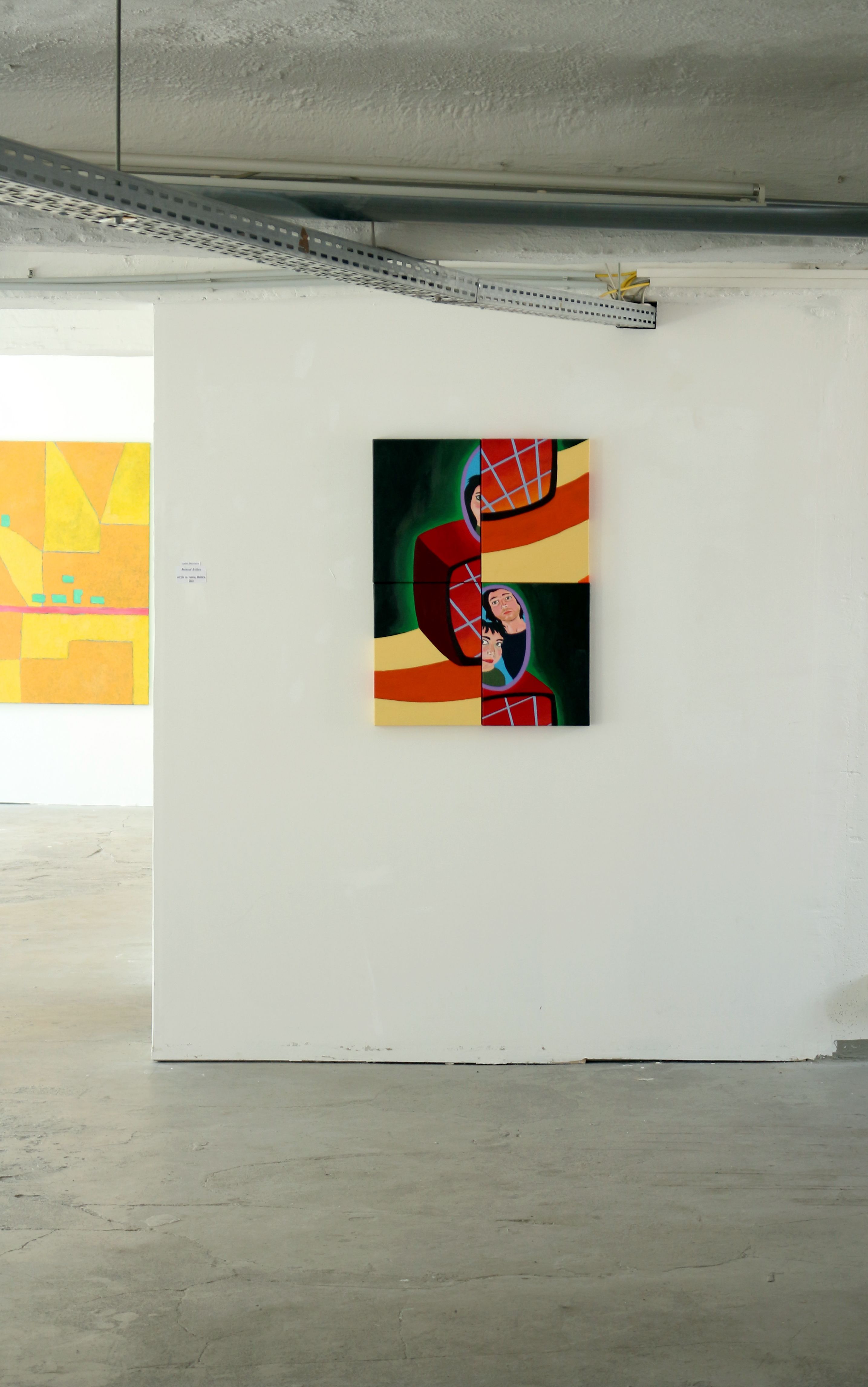 Isabel Murteira, Nocturnal artifacts, 2023, Acryl auf Leinwand,  80 × 60 cm