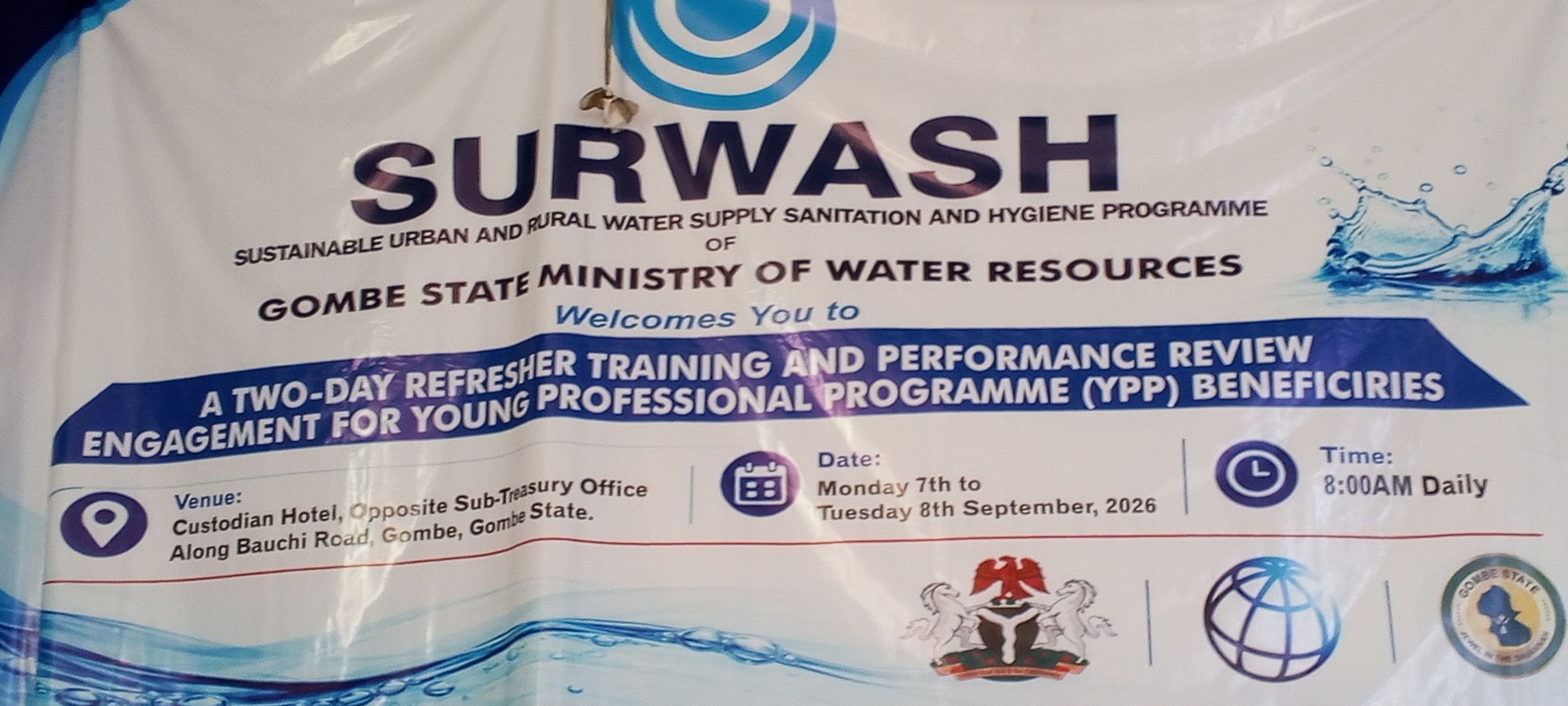 NG-SURWASH, GOMBE HOLDS TWO DAY REFRESHER TRAINING AND PERFORMANCE REVIEW FOR YOUNG PROFFESIONALS.