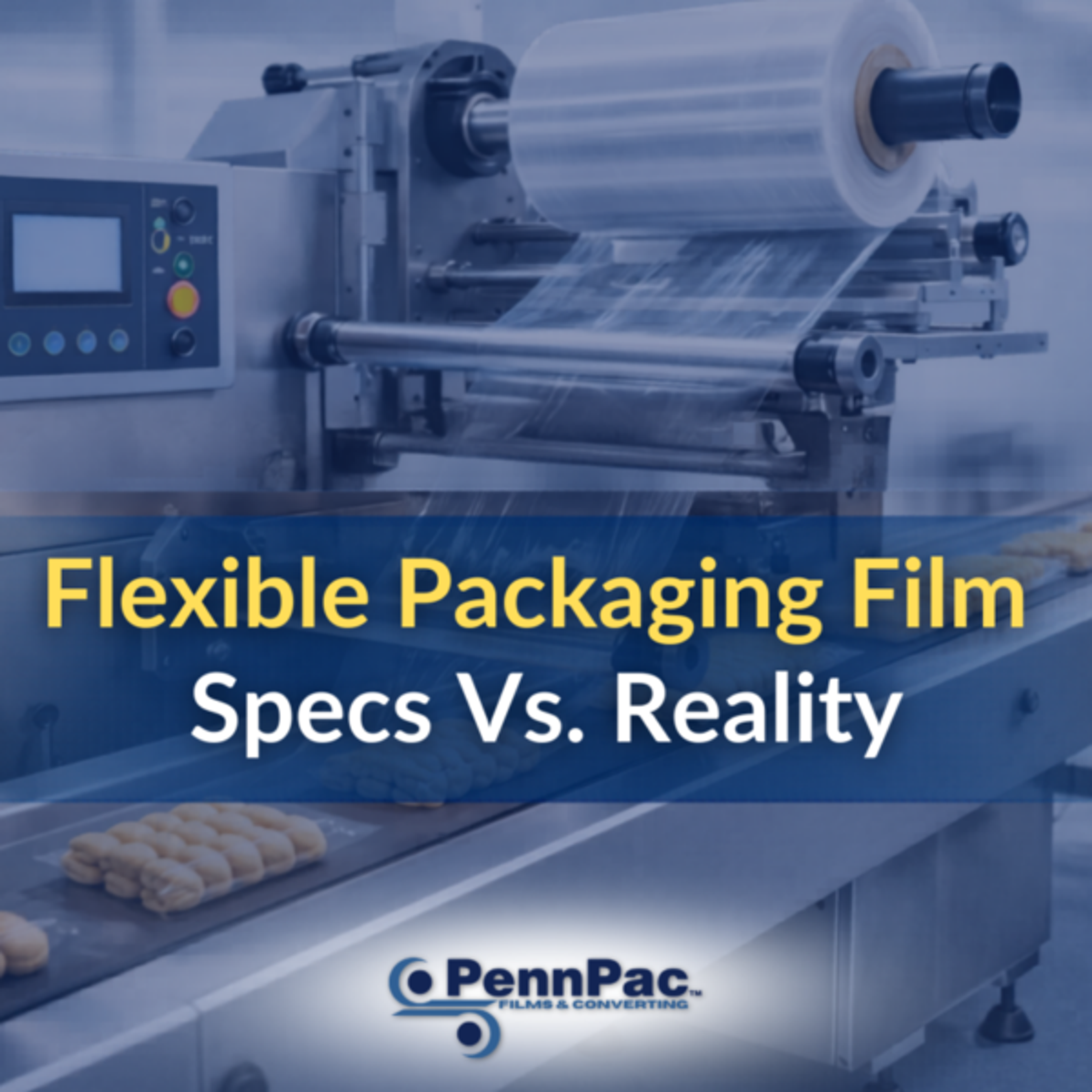 Flow Wrapper with PennPac film for COF article