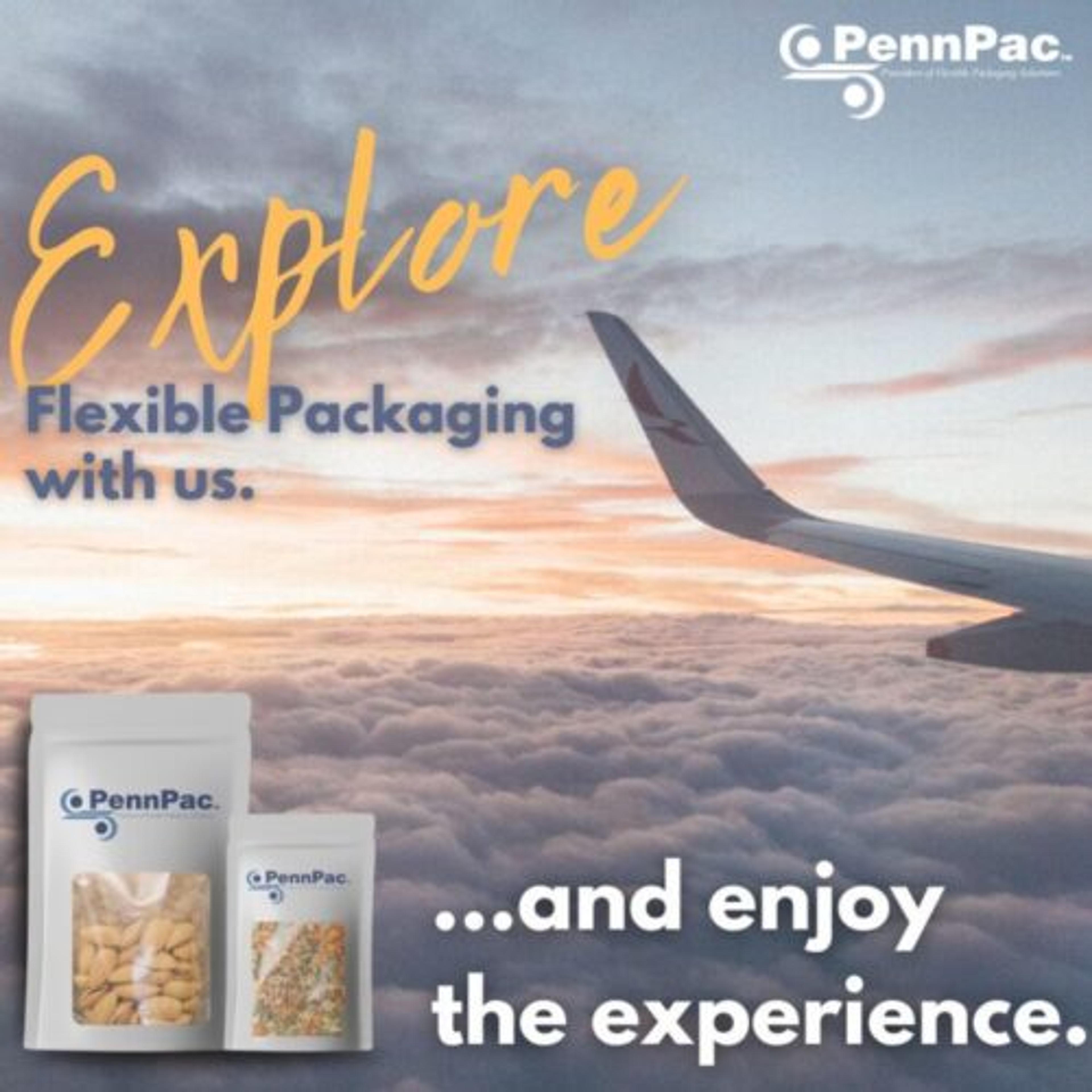 PennPac film used in standup pouch for food packaging