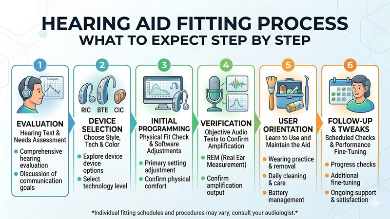 Hearing Aid Fitting Process: What to Expect Step by Step