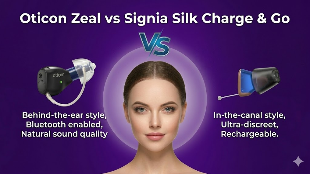 Oticon Zeal vs Signia Silk Charge & Go: Which Invisible Hearing Aid Wins in 2026?