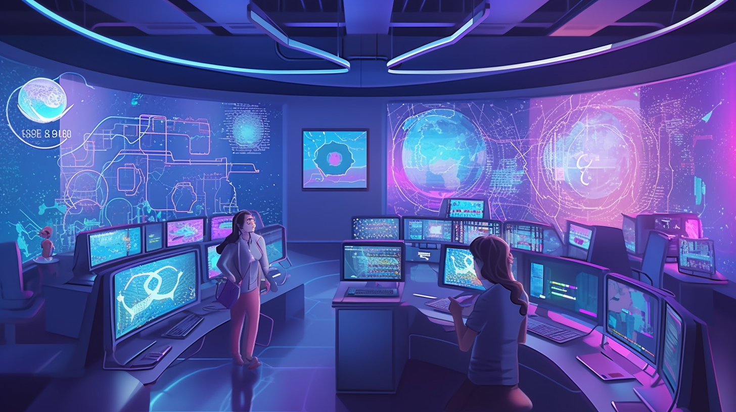Five interconnected content platform nodes arranged in a comparison grid with enterprise architecture elements
