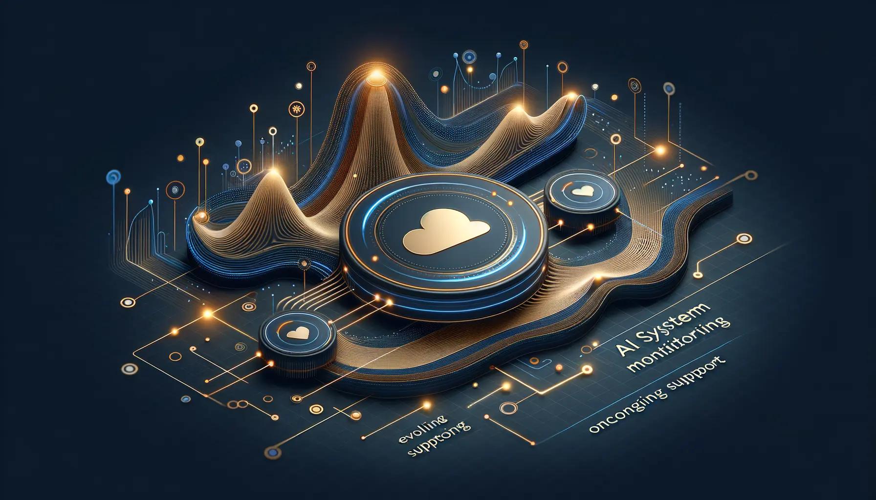 Post-launch support lifecycle covering model monitoring, retraining, and iterative improvement