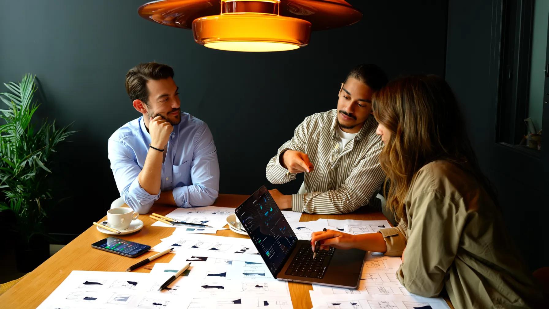 Internal AI tool embedded in existing workflow with task-based interface and feedback controls