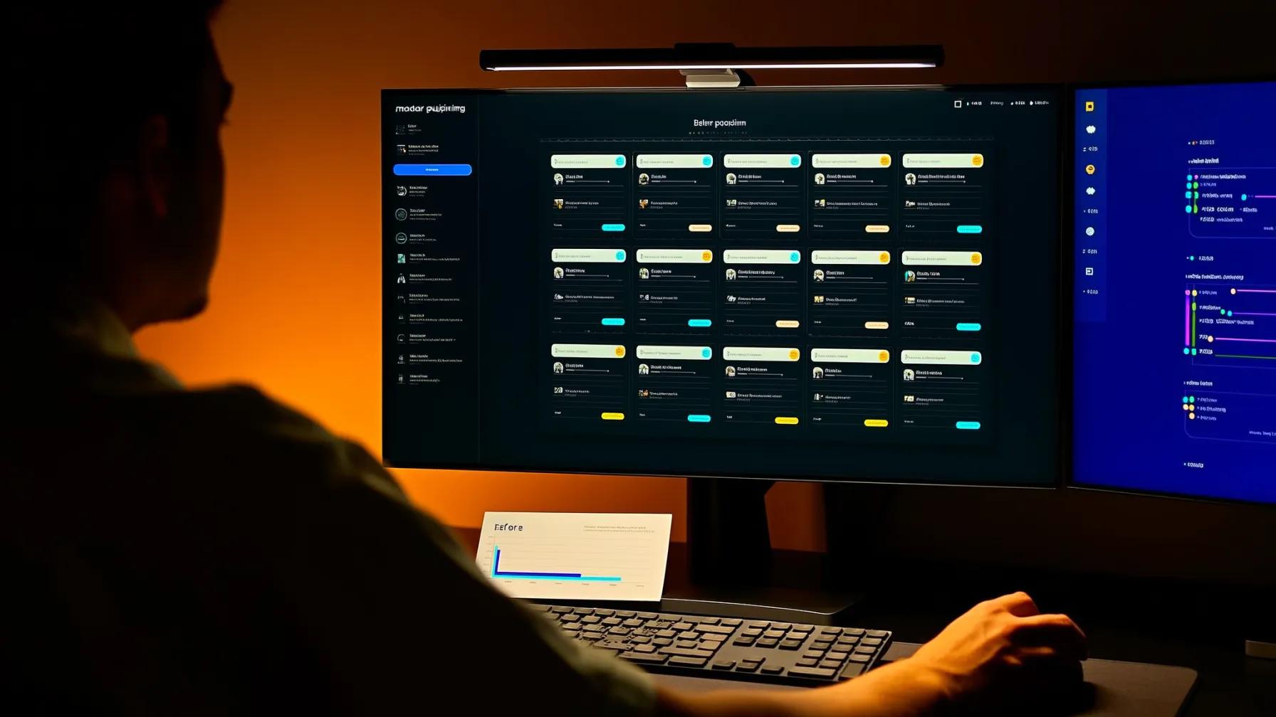 Before-and-after architecture showing WordPress monolith transformed into headless CMS with APIs