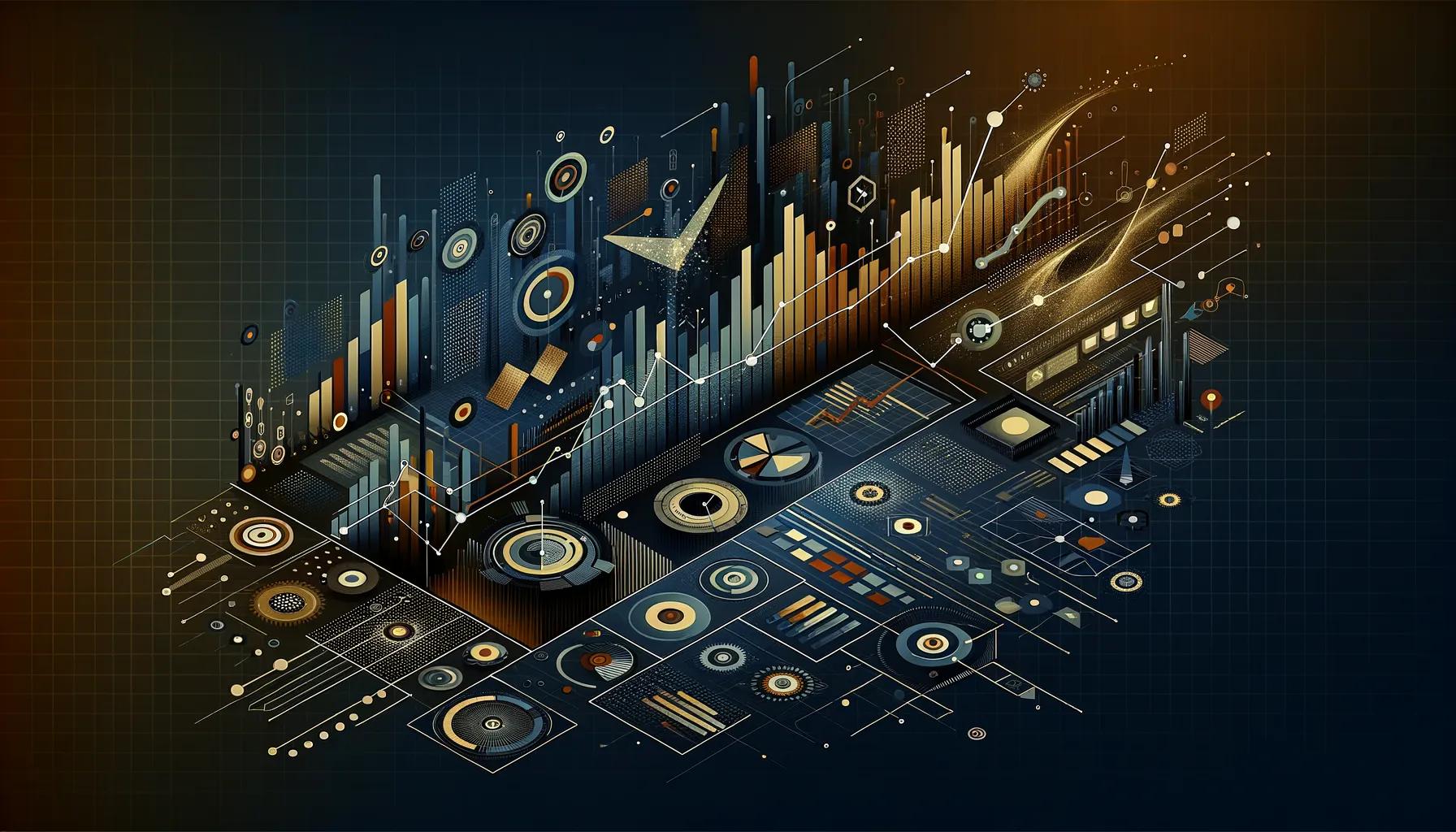 Competitive gap visualization showing businesses with AI pulling ahead of manual-process peers