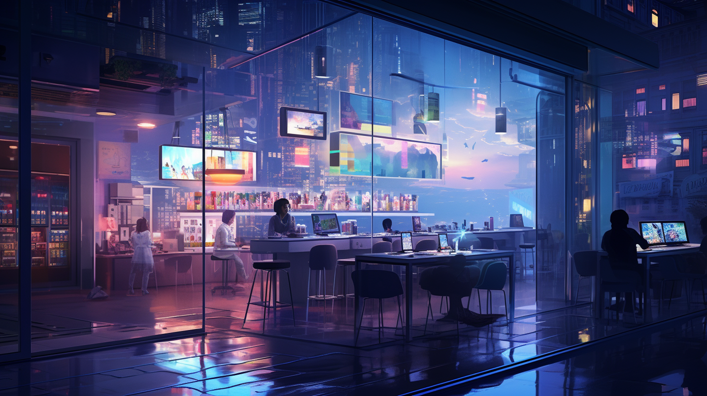 Headless e-commerce architecture with Shopify backend connected to custom React frontend through API layer