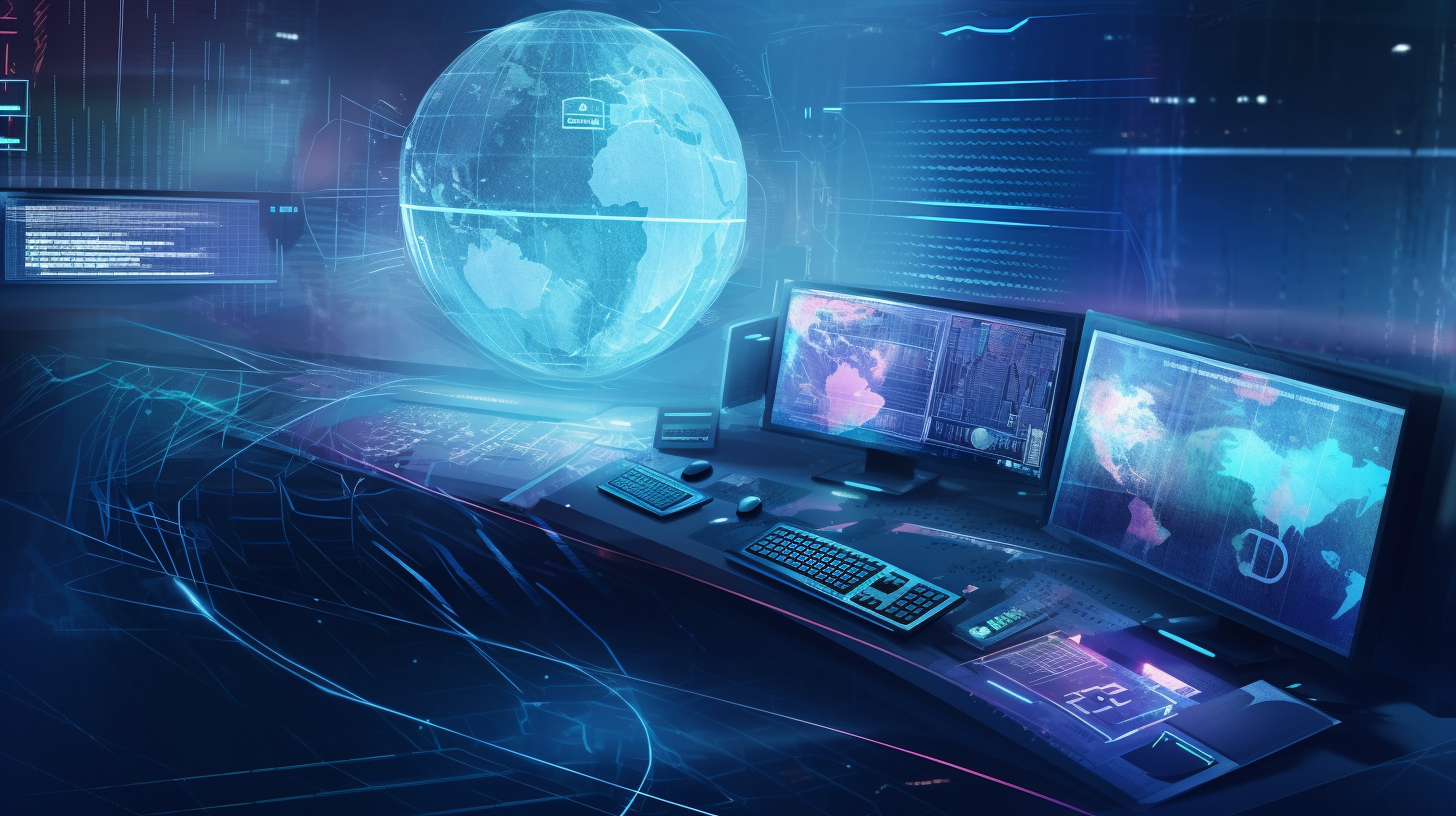 Globe with interconnected regional website nodes showing localized content variations and language routing