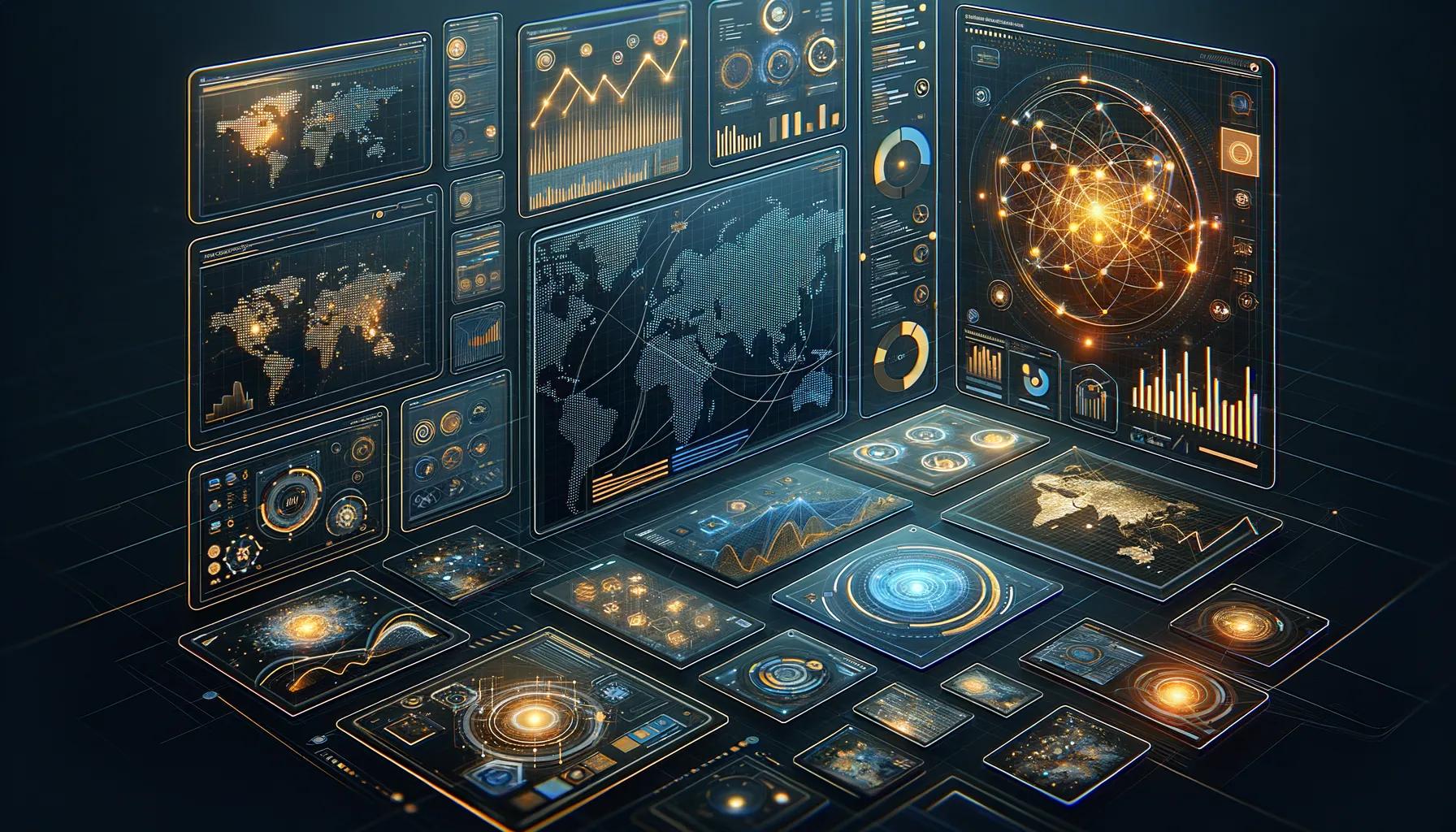 Real-time business intelligence dashboard consolidating data from multiple tools into one view