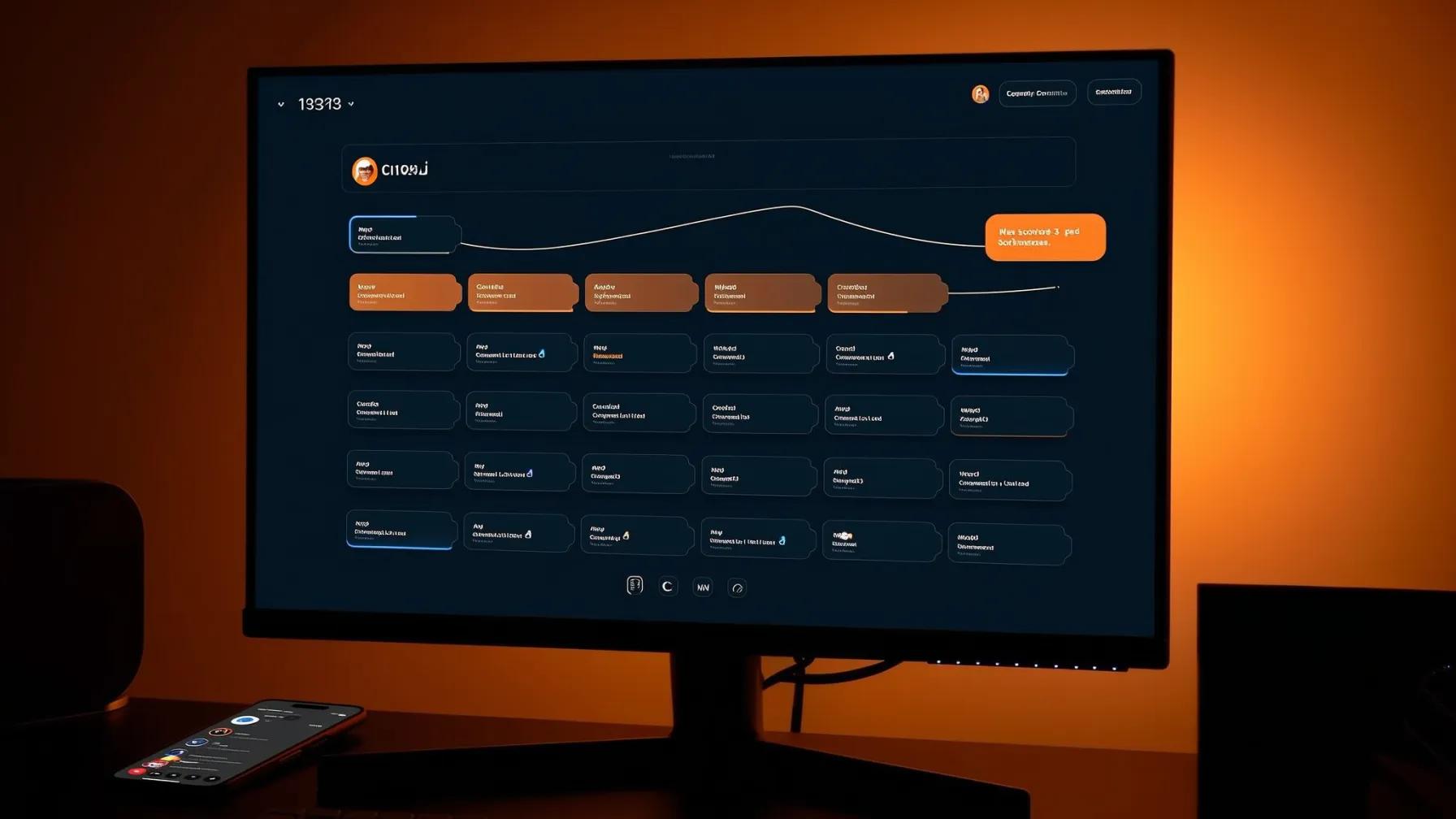 AI-powered lead funnel automatically scoring, routing, and nurturing inbound prospects