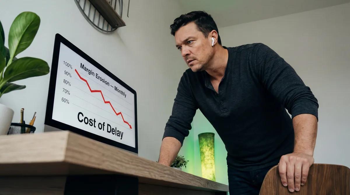 Stop pitching AI as upside, start pitching it as the downside of delay