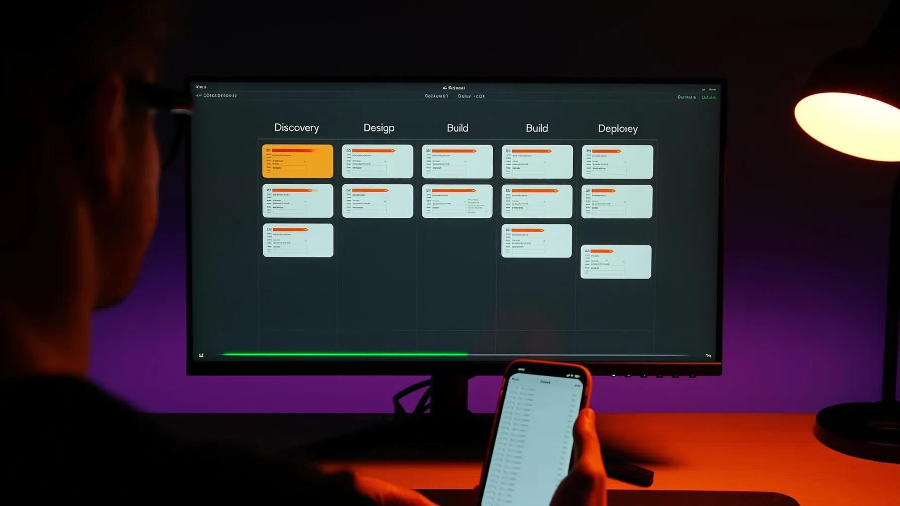 Step-by-step integration process connecting a new AI application to legacy enterprise systems