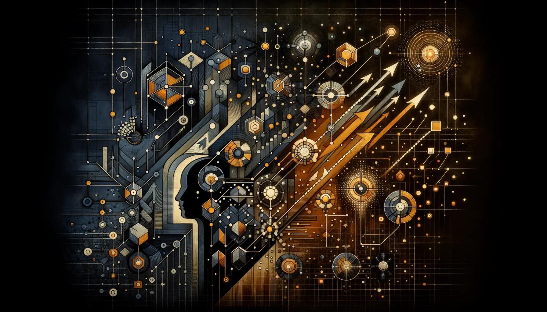 Operating model diagram showing AI augmenting professional services delivery and client management