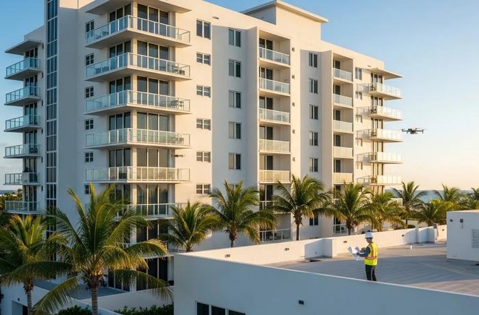 40-year recertification and SB 154 compliance inspection for a South Florida commercial building.
