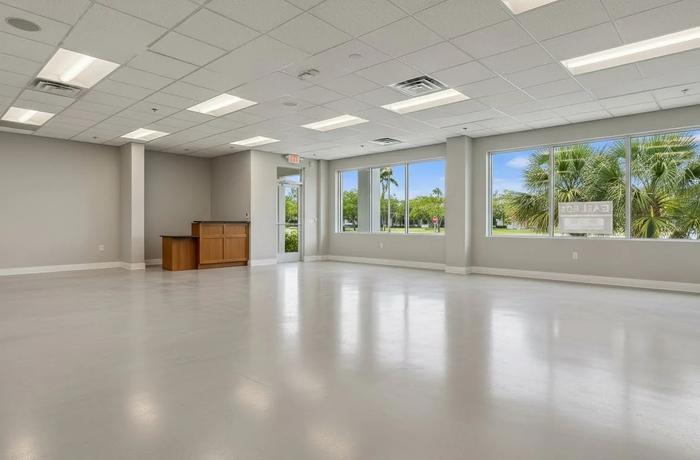 Make-ready commercial space prepared for occupancy in South Florida.