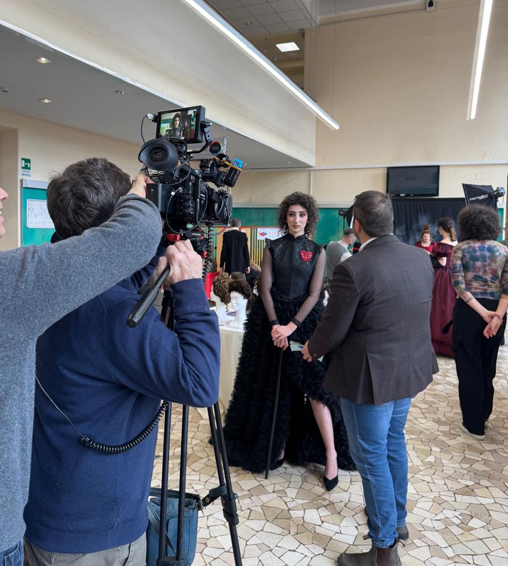 Sofia Crescenzo intervistata durante l'evento