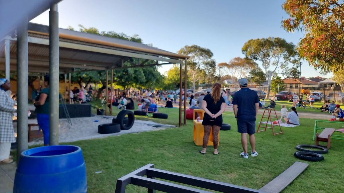 A beautiful, relaxed evening on the grass