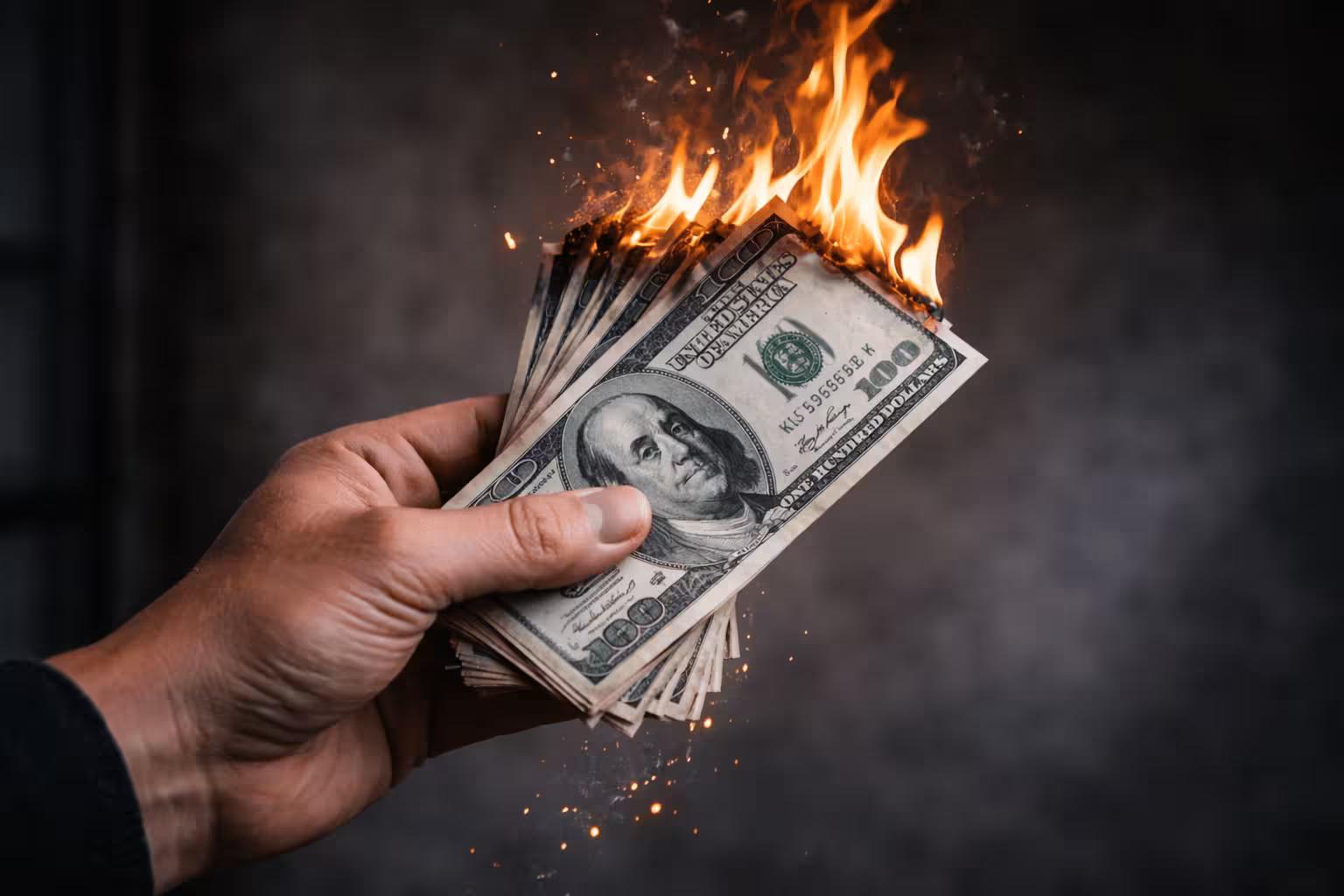 burning money