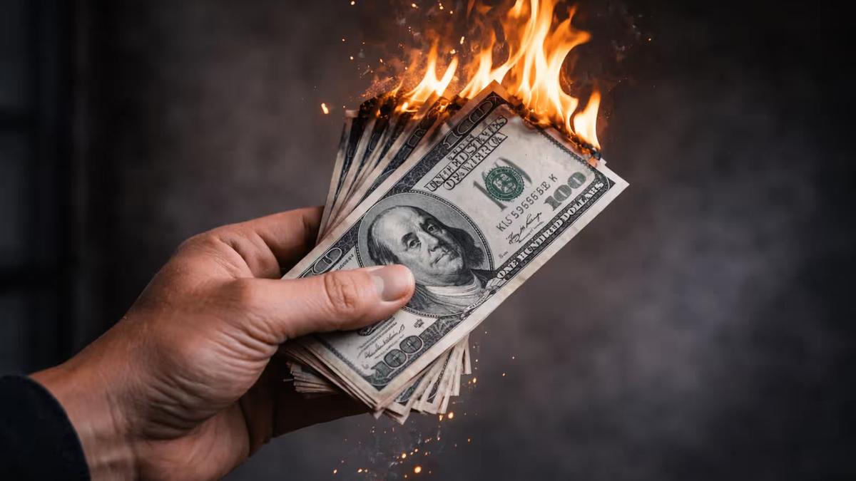 burning money