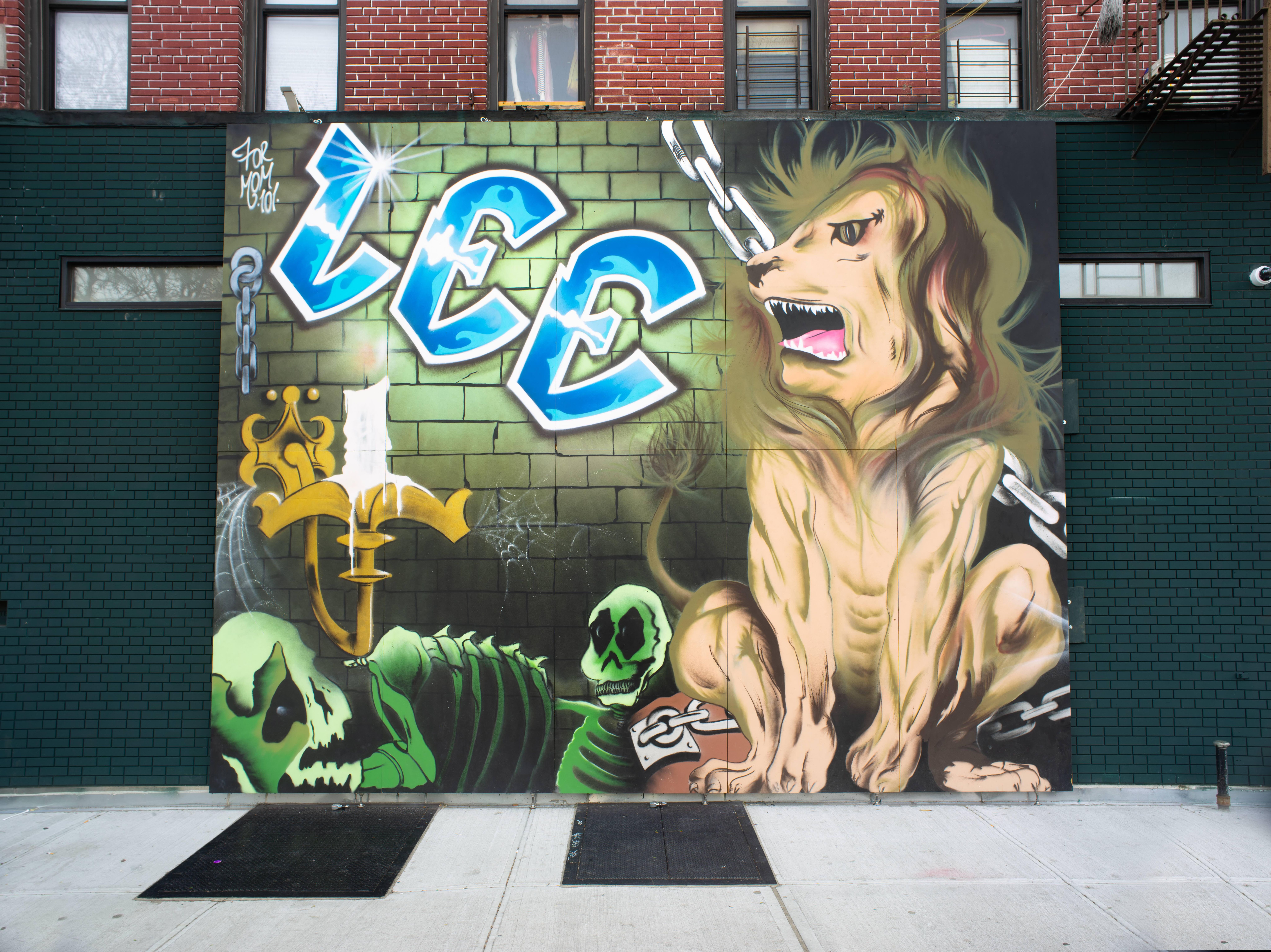 ストリートアート  ポケ●ンパロディ Lion Gones Cultural History of the Lower East Side – Curated Walking Tour