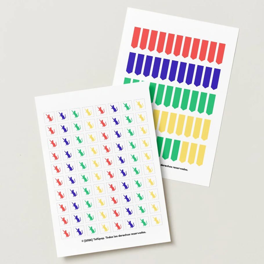 Ejemplo de plantilla semanal con colores organizados por categoría para personas con TDAH
