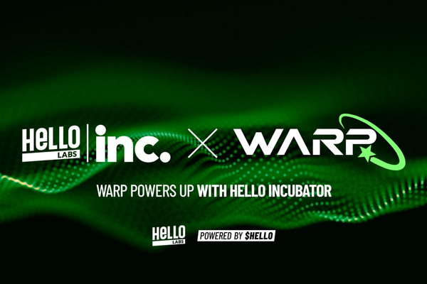 HELLO Labs, the driving force behind the hit reality show Killer Whales, welcomes Warp onto its media-powered incubator. Warp is a full-service Layer-1 gaming protocol designed to help studios launch, grow, and scale Web3 games with end-to-end infrastructure.