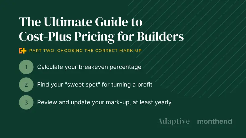 How to Calculate the Mark-up in Your Cost-Plus Construction Contract