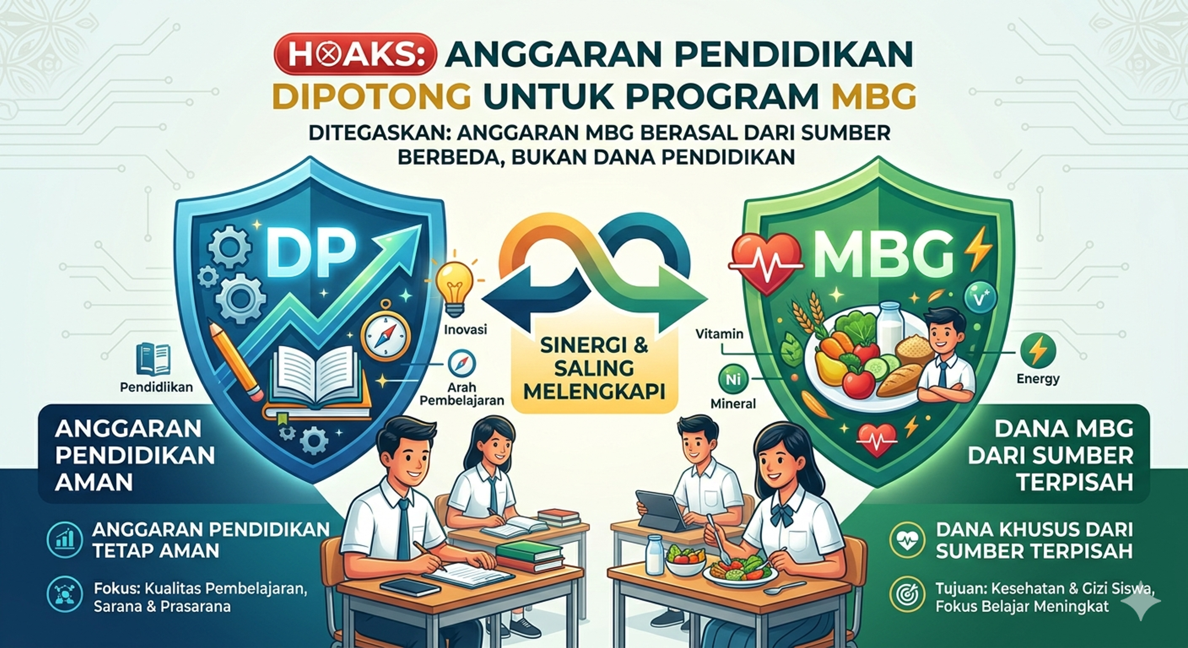 Isu Pemotongan Anggaran Pendidikan untuk MBG Dipastikan Hoaks