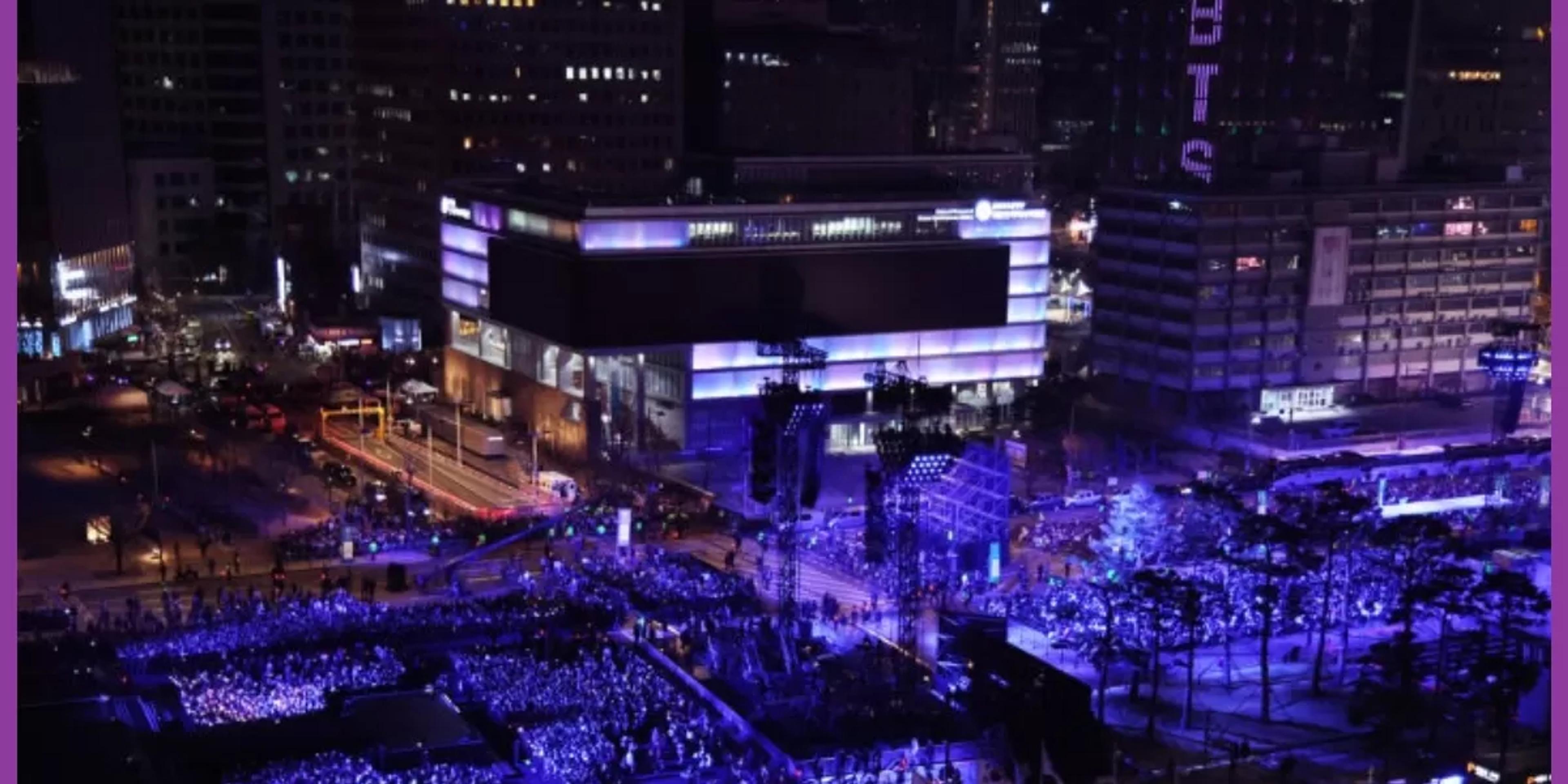 Kepolisian Seoul Amankan Sejumlah Barang Berbahaya Jelang Konser Comeback BTS di Gwanghwamun Square