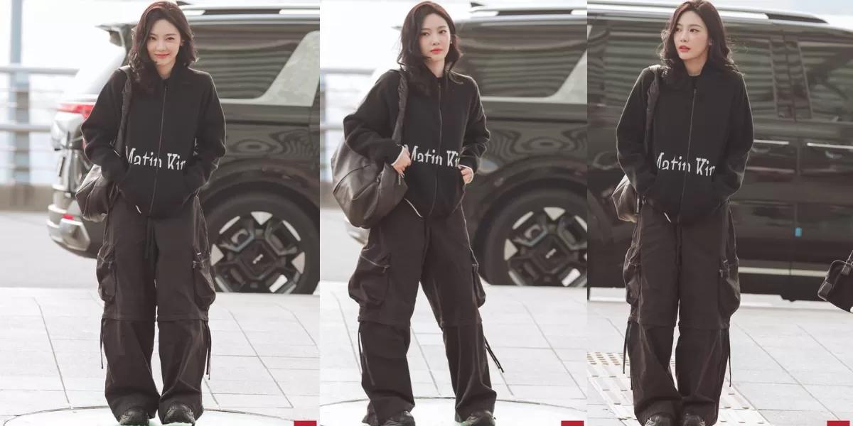 Pesona Girl Crush Ningning aespa di Bandara Incheon Menuju Bangkok Curi Sorotan!