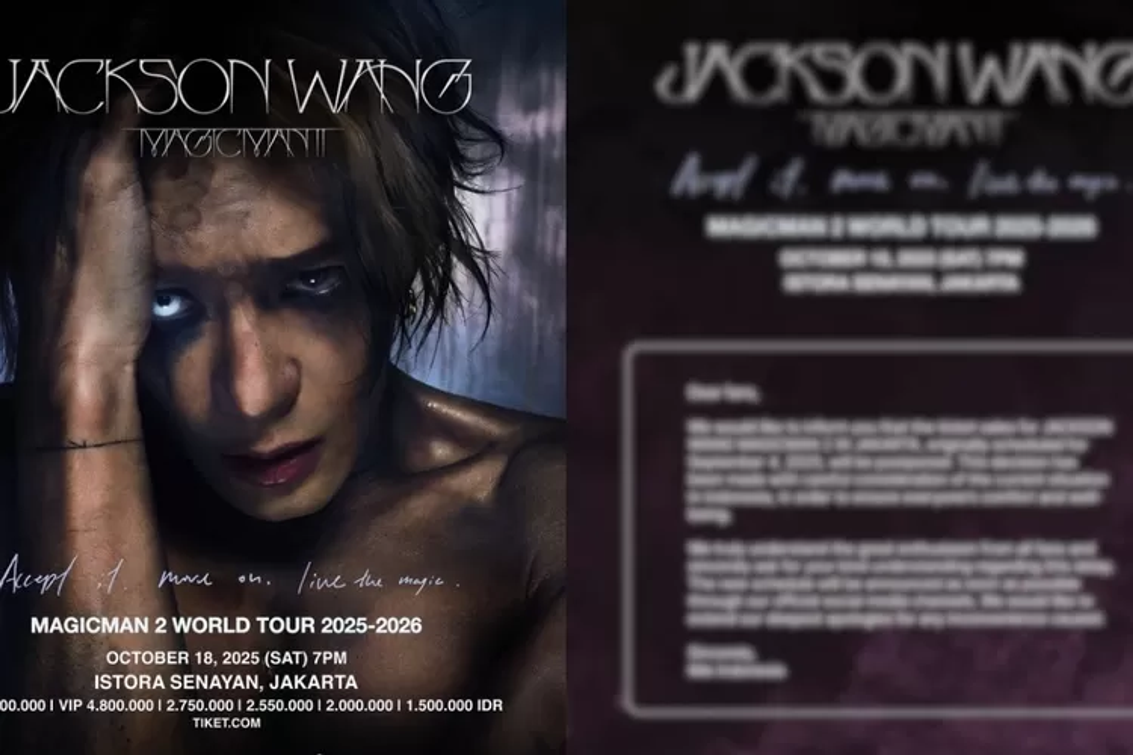 Acaranya Bulan Depan, Promotor Tunda Penjualan Tiket Konser Jackson Wang MAGICMAN 2 in Jakarta