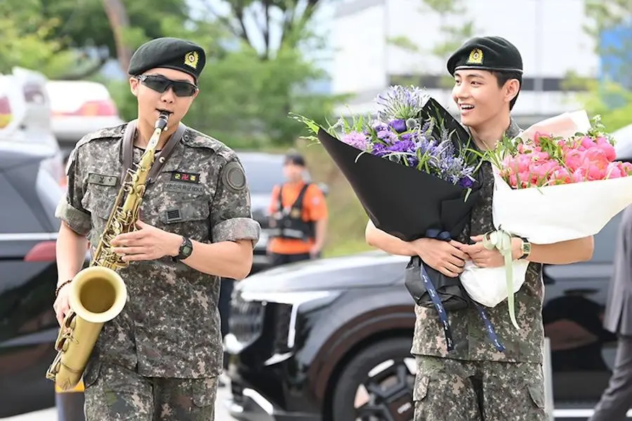 BTS's RM And V Discharged From The Military