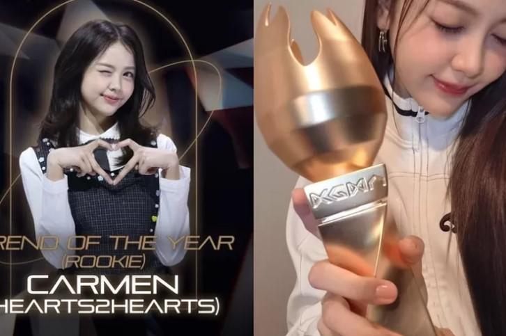 Bikin Bangga! Carmen Hearts2Hearts Berhasil Raih Penghargaan di Acara Korea Grand Music Awards 2025