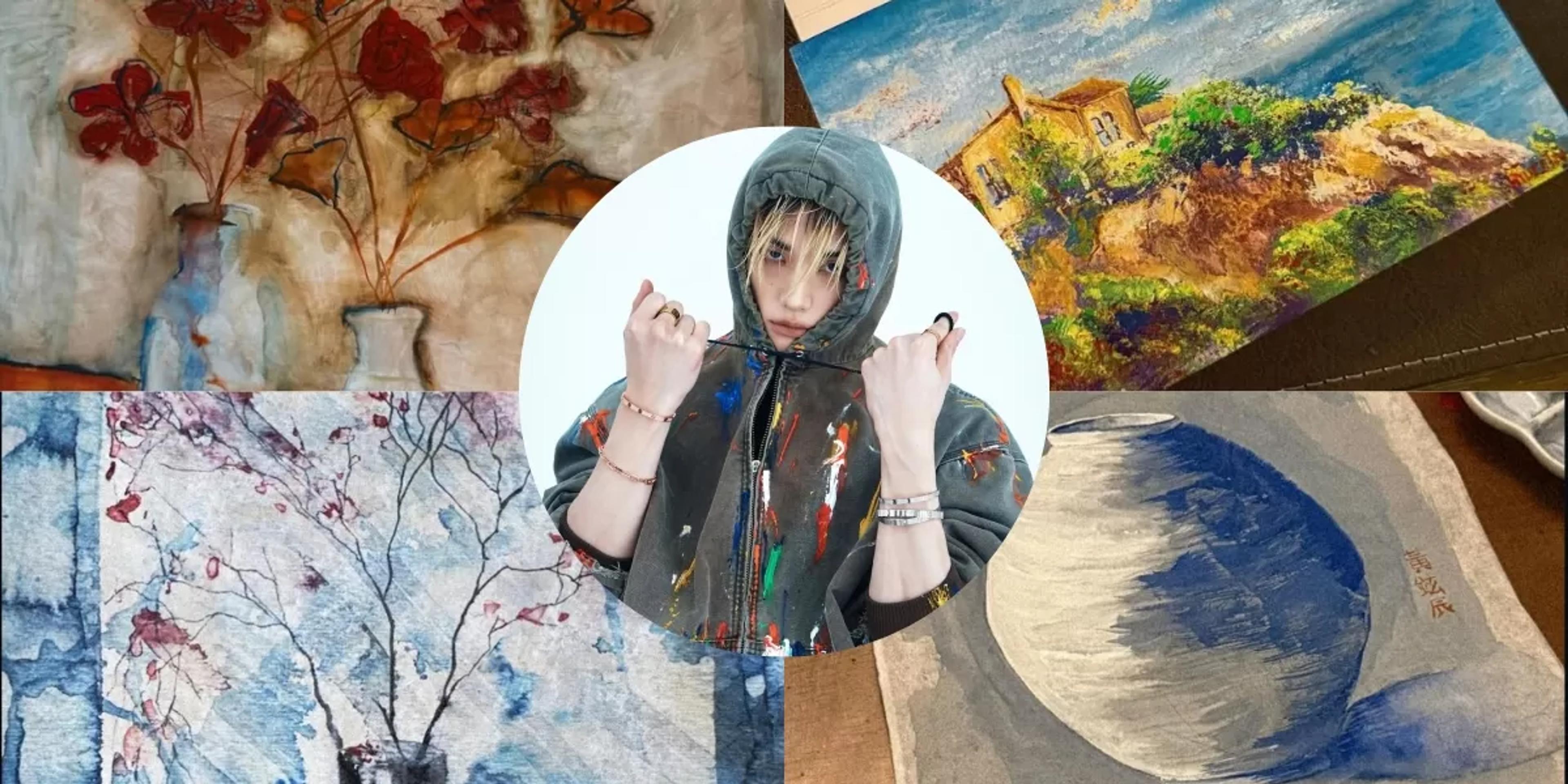 Jadi Trending Topik Hyunjin Stray Kids Mendadak Viral di Kalangan Korean Lokal Karena Hasil Karya Lukisannya