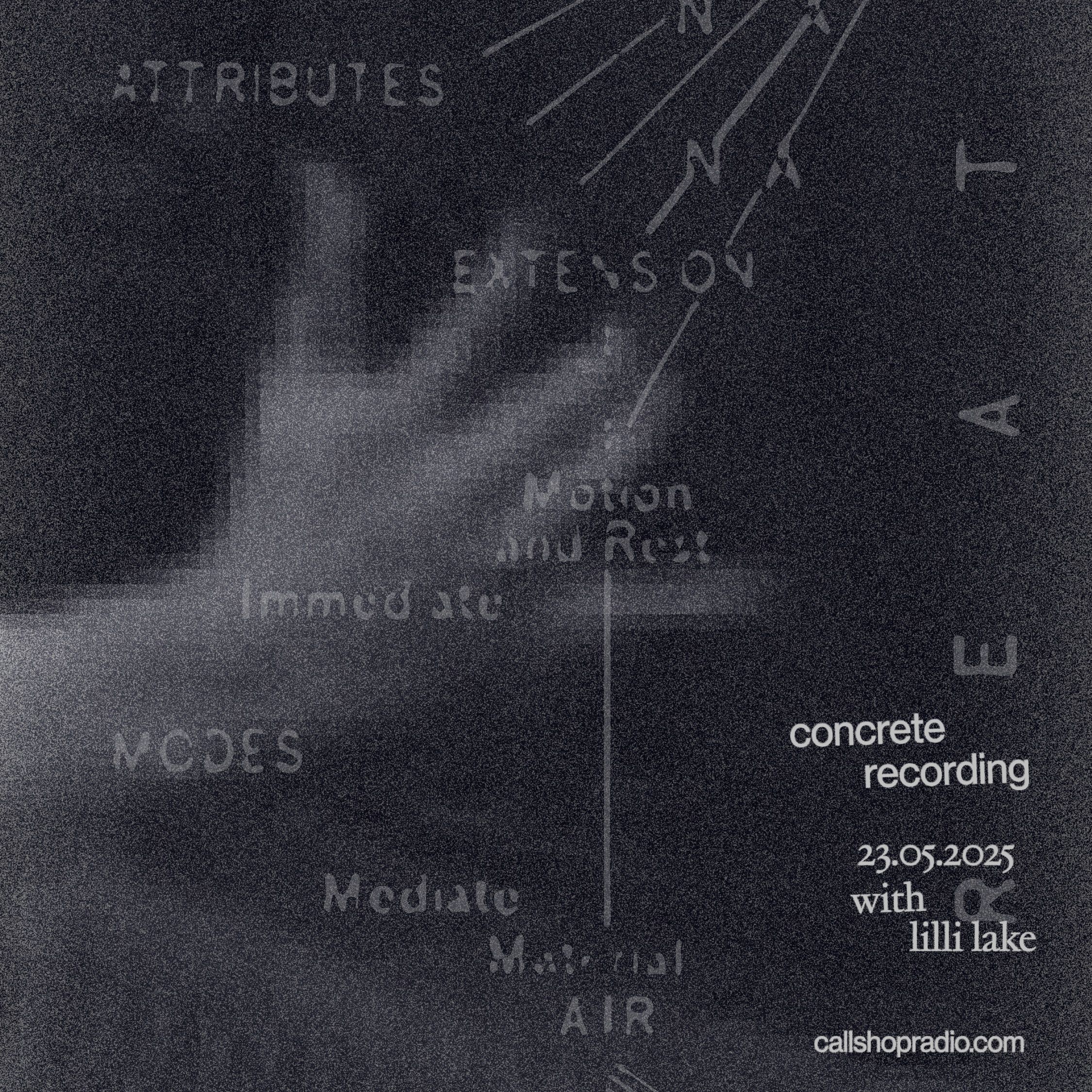 Concrete Recording w/ Lilli Lake 23.05.25
