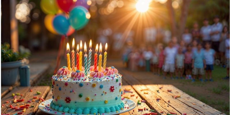 Gâteau d'anniversaire à partager