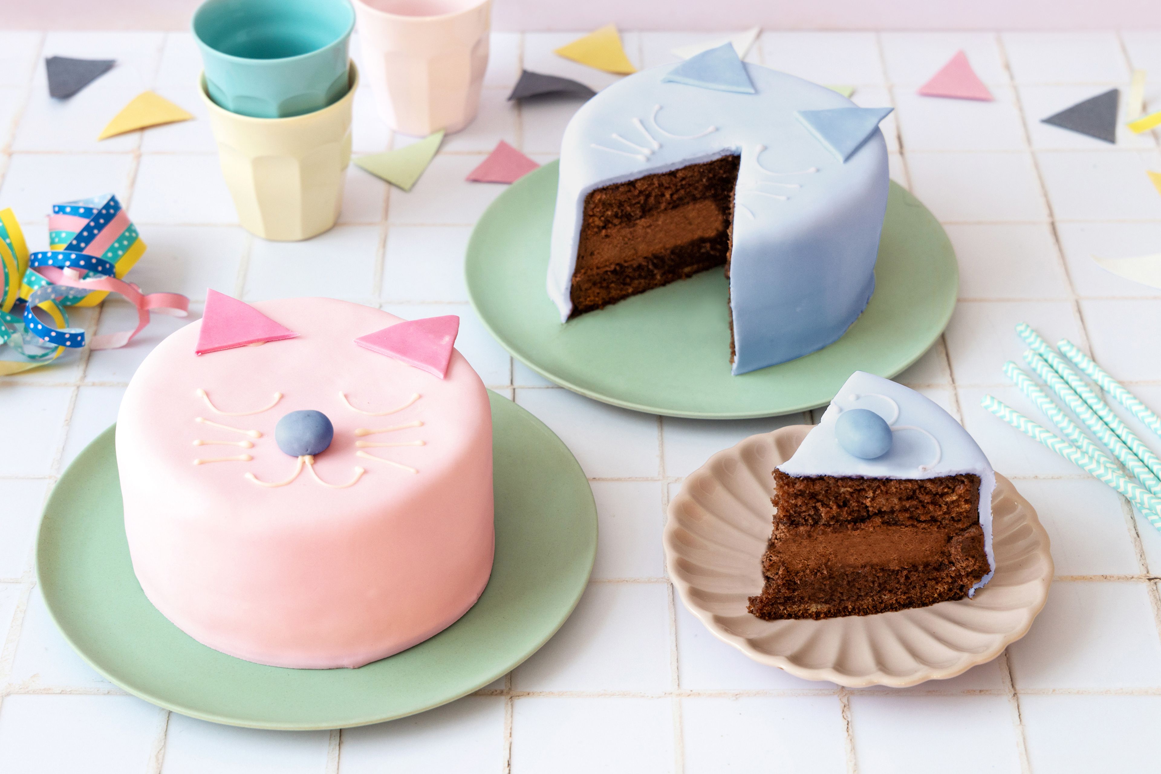 Pusekatt sjokoladekake