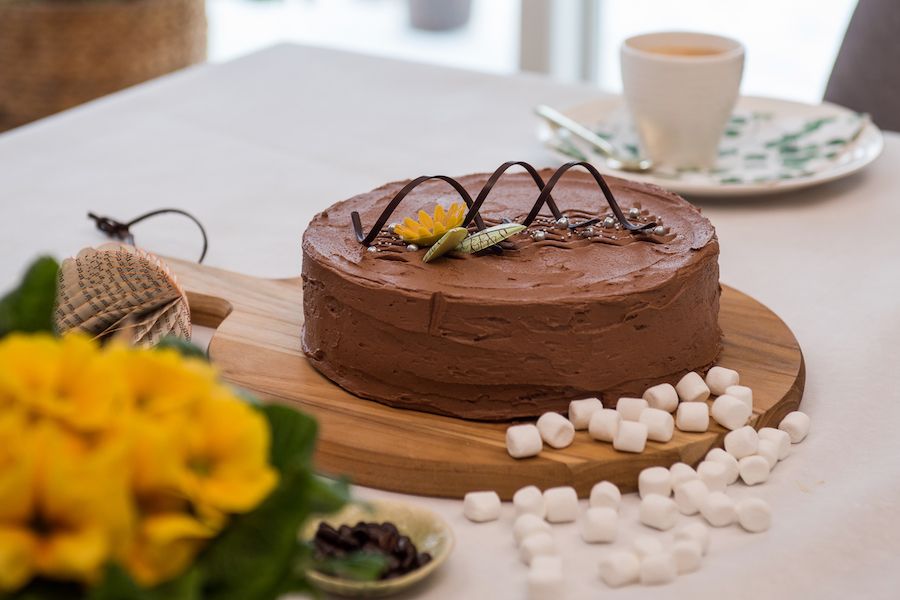 Sjokoladekake rund