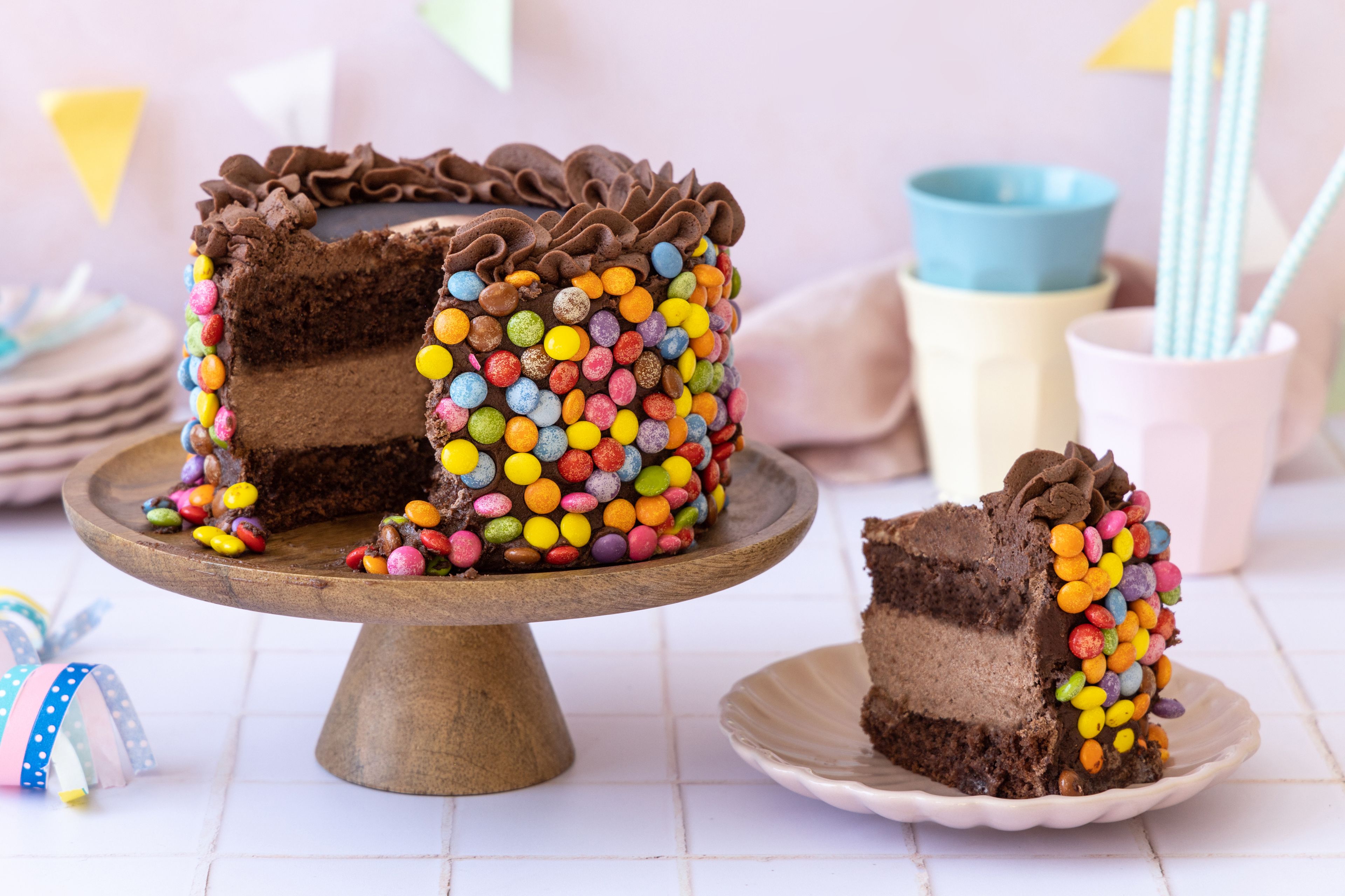 Sjokoladekake med sjokoladepletter