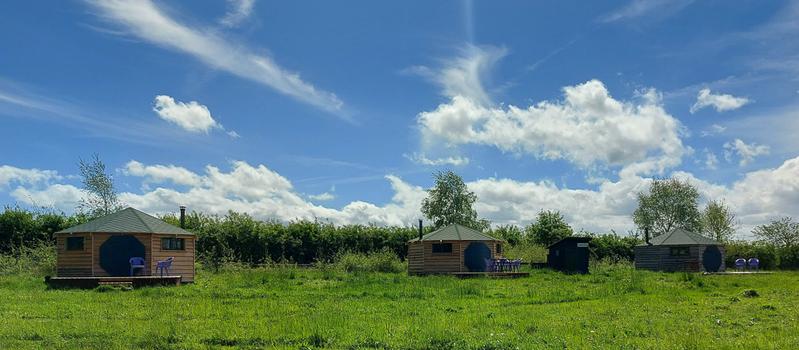 Luxury Glamping Pod interior at Greenhillock