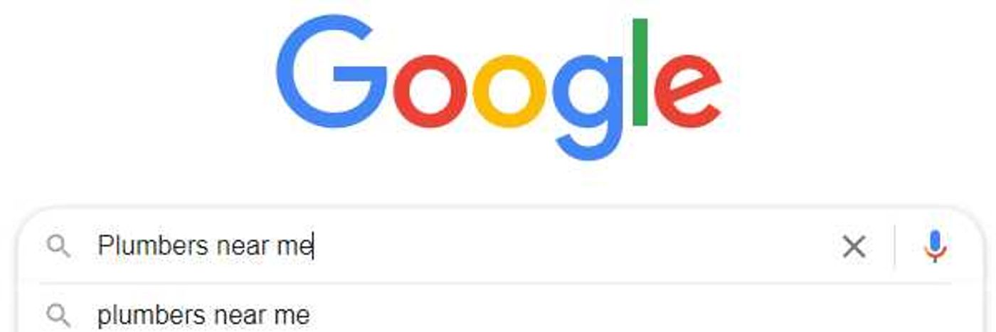example of local intent searching