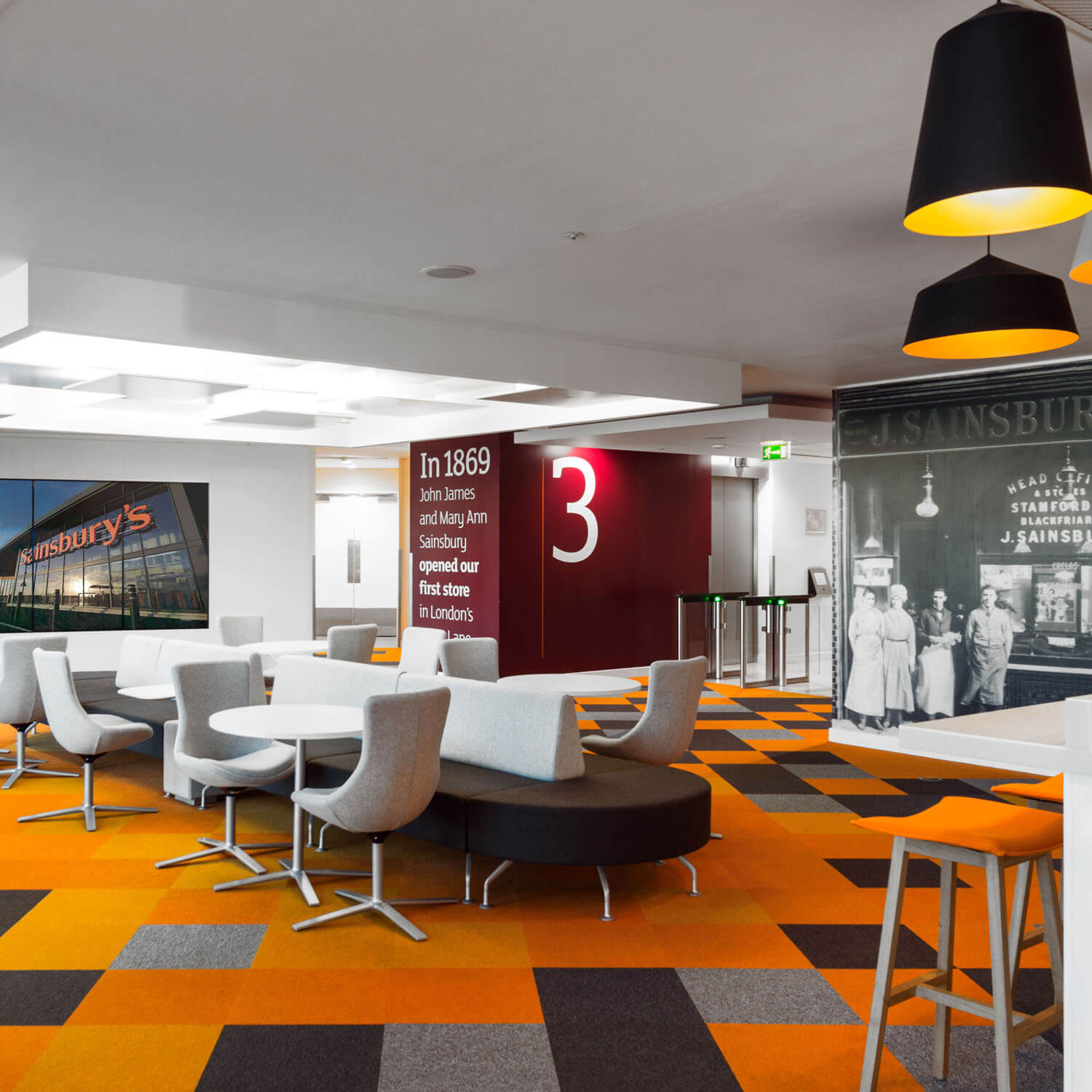  A view of some of the PW design working environments for Sainsbury's