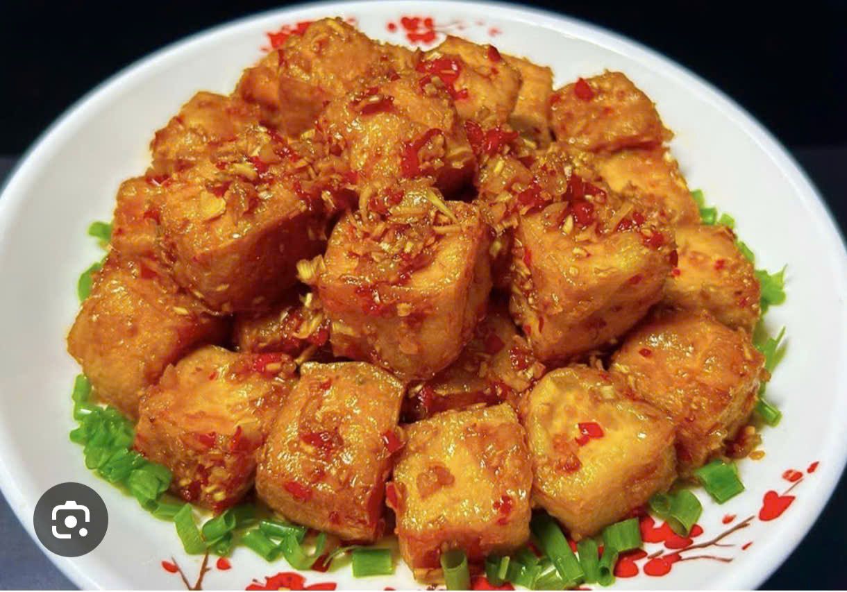 Đậu Hũ Xào Sả Ớt