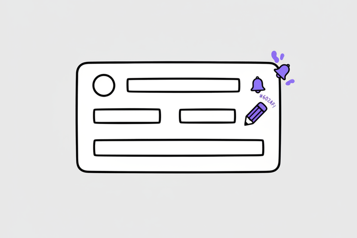 Illustration of a GBP listing being edited with an alert notification