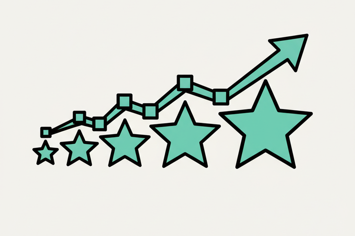 Illustration for How Google Reviews Actually Affect Your Local Rankings - flat design editorial illustration