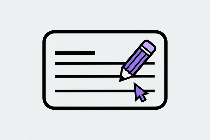 Illustration for GBP Business Description Template That Gets Clicks, Not Crickets - flat design editorial illustration