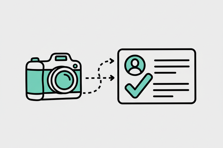 Illustration of uploading photos to a Google Business Profile