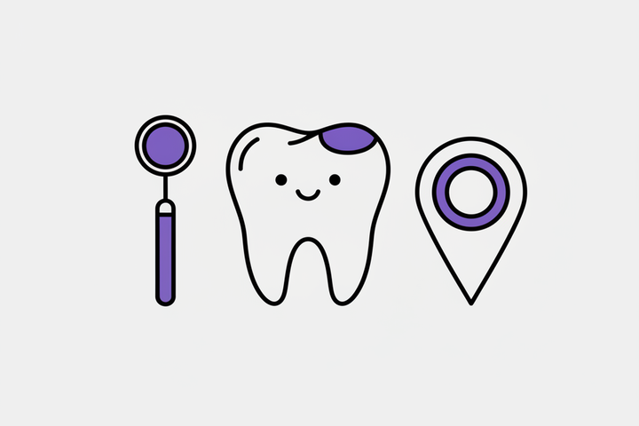 Illustration for Local SEO for Dentists: Get More New Patient Calls From Google - flat design editorial illustration