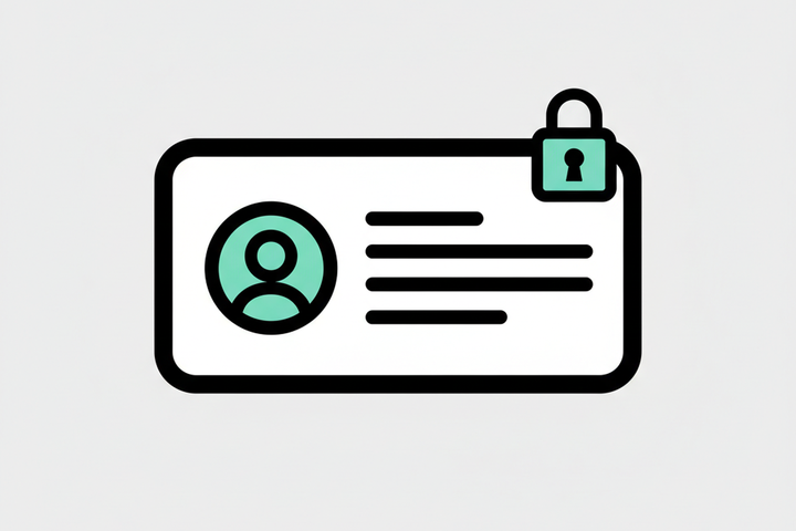 Illustration of a Google Business Profile card with a small lock or warning icon, representing a GBP soft suspension where the profile is live but access is restricted.